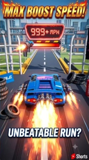 🔥 MAX BOOST SPEED! 999+ MPH 😱 Can Anyone Beat This Run? #shorts