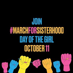 67 reactions · 32 shares | Wherever you live, whatever you believe – your sisters need you now! Join us on October 11th, the Day of the Girl, in the #MarchForSisterhood and be a part of the first all-digital march EVER! Let's show the world what girls can do when we come together. Learn more at www.marchforsisterhood.com | Girls Who Code | Facebook