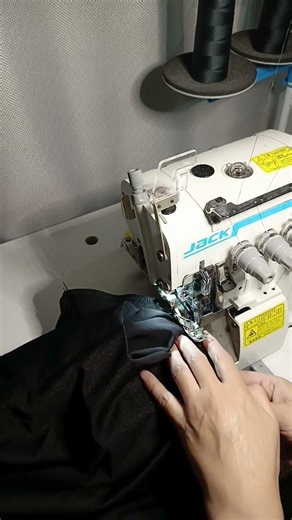 I sew on an overlock #shorts #sewing