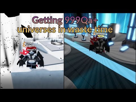 i became time god in waste time roblox