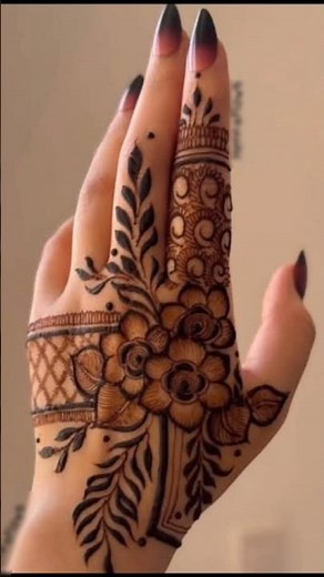 ✨easy beautiful black mehndi design💫 #henna #henna#creativities2934
