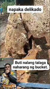 Buti nalang talaga naharang ng bucket #backhoeoperatorpage #kabucketvlog #construction #backhoe #excavator #operator #trendingvideo | Backhoe Operator Page