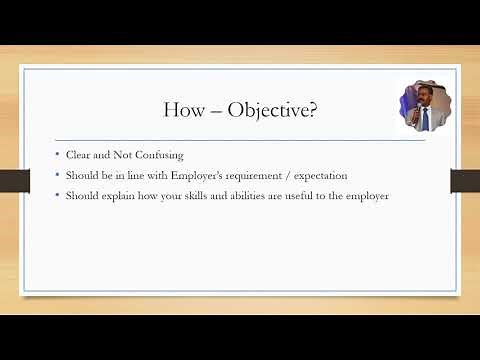 Defining Career Objective (Explained in Tamil)