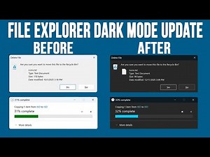 The Updated Windows 11 File Explorer Dark Mode Enhancements