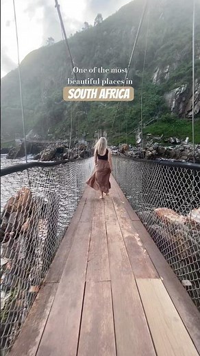 The Storms River Suspension Bridge in the Tsitsikamma Garden Route National Park 🇿🇦