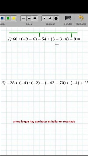 Pasos Para Resolver un Ejercicio Combinado #matematica#ejercicio#combinado#numeros#enteros
