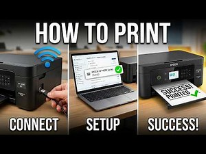 How To Print From PC/Laptop To EPSON Printer | Step By Step