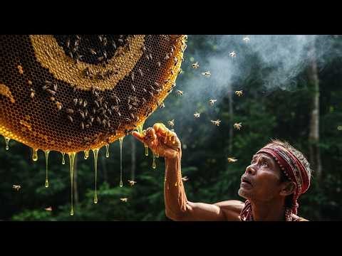 Harvesting Wild Honey from the World’s Tallest Sky-High Trees in the Ancient Forest