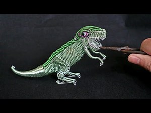 Making A TYRANNOSAURUS REX With Aluminium Wire | DIY