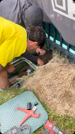 Water main connection at one of our Yatala projects | RDW Plumbing & Gas