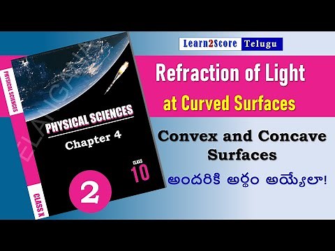 Refraction of Light at Curved Surfaces - Convex and Concave Surfaces | 10th Class Physics TS