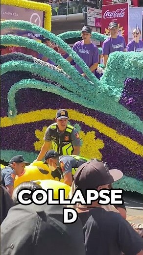 Pikachu Mascot During Panagbenga Festival Collapses! 🎥: @mkristelrls