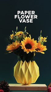 14K views · 82 reactions | You won’t believe this vase is made of paper! ✨ Turn paper into stunning decor with this easy DIY paper flower vase idea! Perfect for home styling, or just satisfying your creative soul   Watch till the end for a magical origami vase twist! #DIYDecor #PaperCrafts #OrigamiVase #HandmadeWithLove | Art All The Way | Facebook