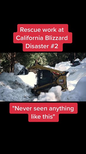 Rescue work at California Blizzard Disaster -