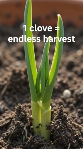 🌱 Plant a Supermarket Garlic Clove and Grow an Endless Supply! 🧄#Gardening #Garlic #GrowYourOwnFood