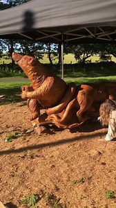 6.7K views · 418 reactions | Junglebook Bench 獵 Had a little help off Becky today finishing off the oiling  | Tommy Craggs Tree Sculpting | Facebook