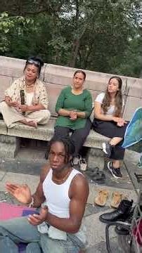 Krishna Kripa Das Chants Hare Krishna at Columbus Circle