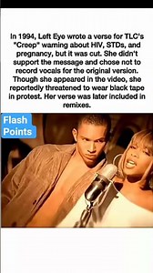 Left Eye's Cut Verse from TLC's "Creep": The Warning That Almost Changed Everything #shorts #viral