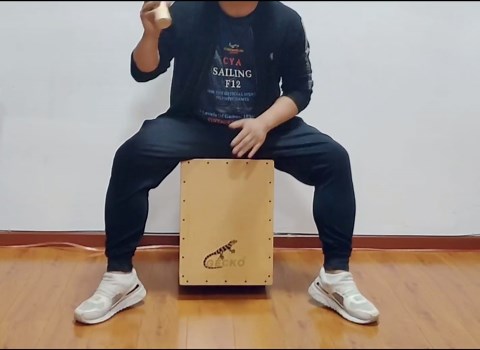 GECKO Maracas Sand Hammer Percussion Shaker Instrument, Wooden Natural Maraca for Adults, Used in Live Performances and Concerts, Suitable for Kahun Drummers, Guitarists and Singers