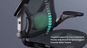 ELABEST X100 Ergonomic Mesh Office Chair with Footrest, Big and Tall Hone Desk Chair with 5D Flip-Up Arms, Adjustable 3D Lumbar Support,Gaming & Executive Computer Chairs