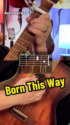 Learn 'Born This Way' by Lady Gaga on Guitar - Tutorial