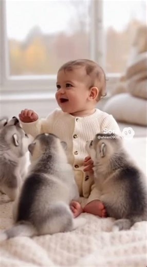 Baby Tries Howling… and Absolutely Nails It! 😍