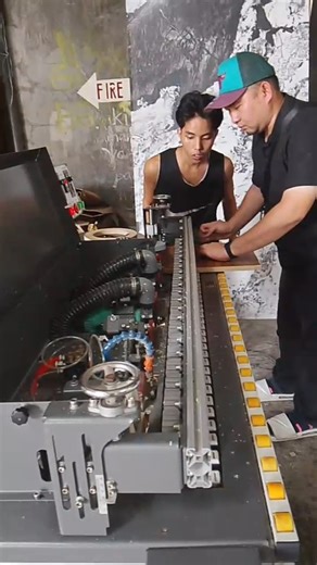real demo of ebj210 in Manila😃 provide free demo and guidance for u 🥰 #woodwork #edgebandingmachine #woodworkmachine | LuBan Woodworking Machinery