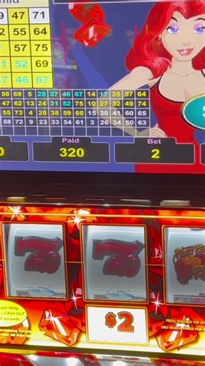 $640 win on Hot Red Ruby #slot #casinogame #VGT Red screens