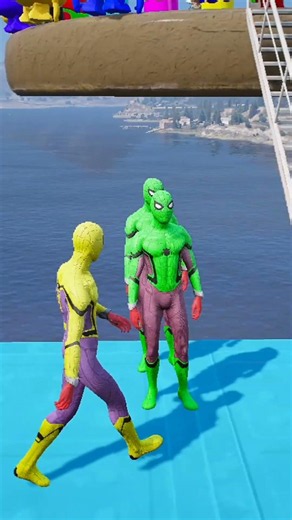GTA 5 Water Ragdolls || SPIDERMAN VS MINION (Euphoria Physics & Funny Fails) #47 #minions #funny