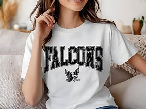 Falcons Mascot Logo SVG PNG PDF Ai | Sports Team Spirit Design | School Falcon Clipart - Etsy