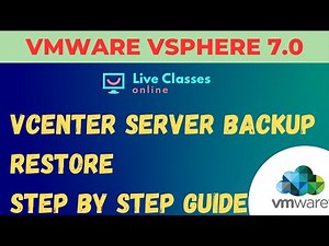 How to configure vCenter Server Backup & Restore Step by Step Guide ! VMware Live Class .