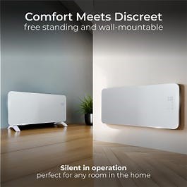 Masterplug Auraline SmartEnergy Glass Panel Heater 2000W White