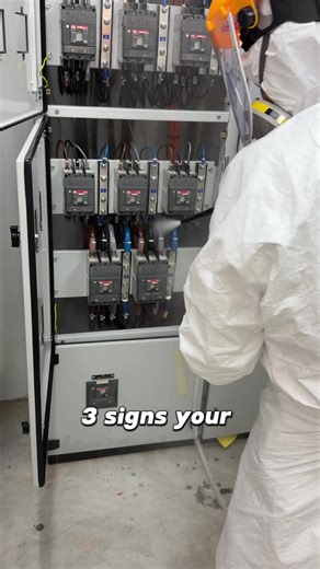 3 Warning signs your electrical switchboard needs cleaning ⚡️ When maintanence is ignored, downtime becomes expensive. How often do you service yours? #ElectricalMaintenance #Switchboard #FacilityManagement #IndustrialMaintanance #SingaporeBusiness