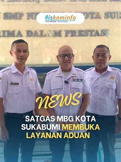 Satuan Tugas Program Makan Bergizi Gratis (MBG) Kota Sukabumi menerima berbagai masukan dan aduan masyarakat, agar program MBG bisa berjalan optimal dan dirasakan manfaatnya oleh para penerima. Aduan bisa disampaikan kepada Ketua Satgas MBG Kota Sukabumi Andri Setiawan, atau melalui Call Centre Badan Gizi Nasional pada nomor 127. #BGN #PemkotSukabumi #kominfokotasukabumi #spiritofsharing #saringsebelumsharing
