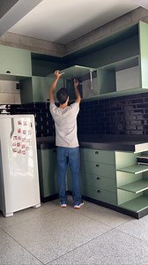 1.2M views · 26K reactions | When you can't help watching DIY videos. Just love the color and the cleanliness of this kitchen Message us for estimation and details #housedesign #homedesign #kitchendesign #kitchencabinets | House Design | Facebook