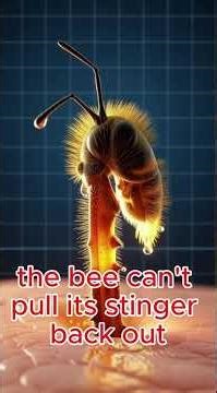 Why Bees Die After They Sting You 😳 #shorts #viral #bee #beesting #facts