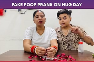 629K views · 10K reactions | Fake Poop Prank on Hug Day  | Yashal's Vlogs | Facebook