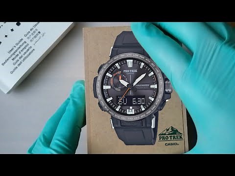 Casio Pro Trek PRW-60Y-1AER Unboxing / Handling / Review - Solar Powered