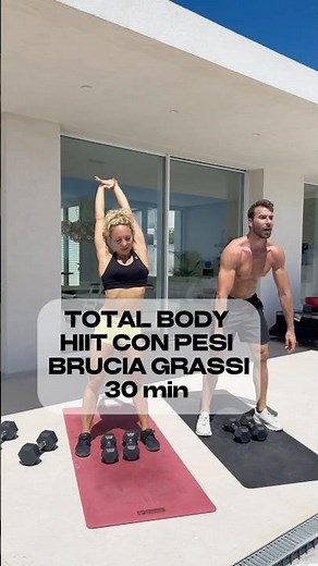 🔥TOTAL BODY HIIT CON PESI BRUCIA GRASSI 30 MIN / Federica Constantini