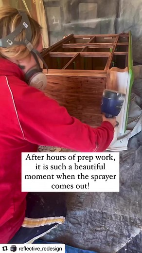 1.9K views · 38 reactions | We agree that spraying is the best part  @reflective_redesign did a ton of prep work to restore this piece and achieved gorgeous coverage with a HomeRight sprayer. | HomeRight | Facebook
