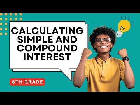 Calculating Simple and Compound Interest Guided Notes for 8th Grade Math