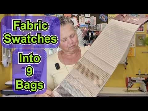 My Batch Sewing Secrets: 9 Bags from Sample Swatches! Swatches into Shop Stock: Sewing Tutorial