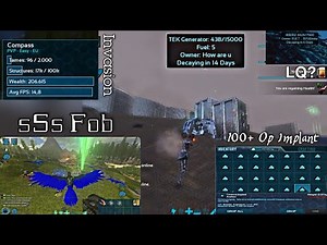 【Ark Mobile】•My Last Invasion Of Official Easy PvP Server...