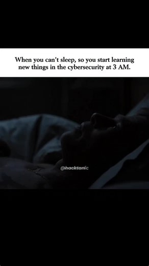 Hacktanic | Cybersecurity | Hacking on Instagram: "Can’t sleep? Open laptop → start learning → forget the time. Every hacker knows the 3AM mindset. #cybersecurityawarenessmonth #hackerlife #night #cybersecurity #ethicalhacking #learnhacking #kalilinux #pentesting #parrotos #informationsecurity"