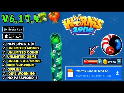 Worms Zone io Mod Apk v6.17.4 | Unlimited Money & Unlock All Skin