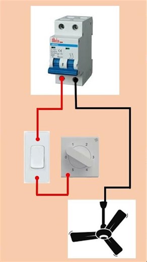 Fan Connection Tutorial #electrical#shorts