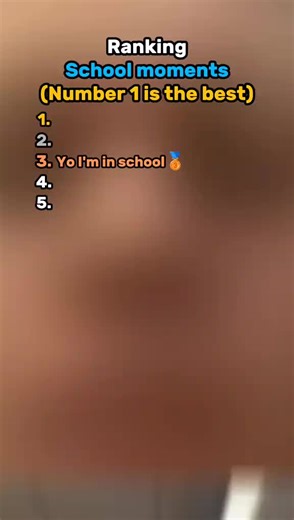 Ranking the best school moments #school #moment #bestmoments #top5 #ranking