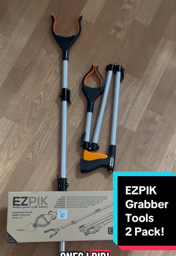 Looking for a grabber tool to securely grab items that are out of reach? I love these reaching tools from EZPIK! They are long but fold up small! The pinching part of the tool is strong! The pole itself is secure. I added the link to the same ones I got below! #GrabberTool #ReachingTool #ShortPeopleProblems #SeniorTools #WheelchairAccessory