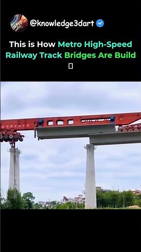 This is How Metro High-Speed Railway Track Bridges Are Build 🫨