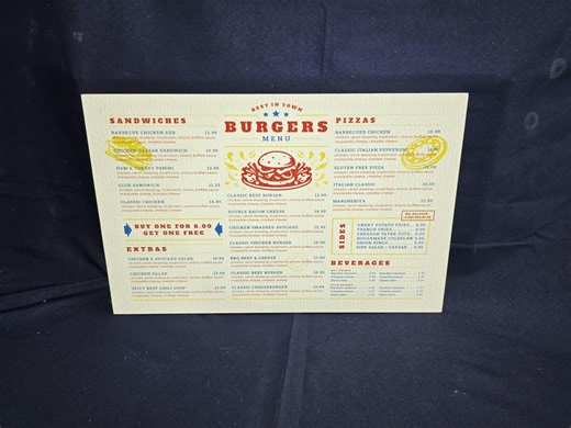 Weatherproof PVC Restaurant Menu Sign – Durable Outdoor Sign for Cafes, Food Trucks & Diners - Etsy